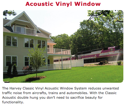 harvey accoustic vinyl window