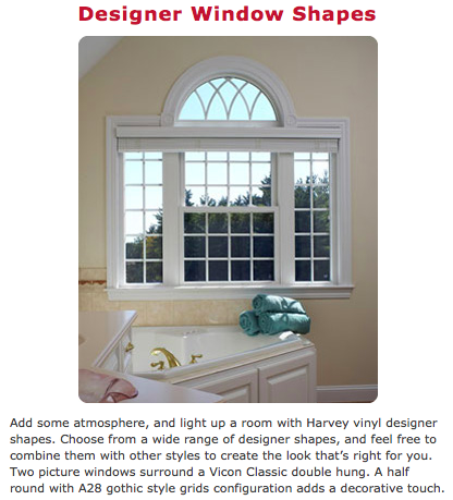 harvey vinyl custom designer window